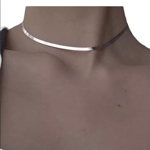 COPY - Necklace Blade Chain Width 2.5mm Length 45cm Stainless Steel Tabular Sna… - Picture 2 of 2